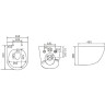 Сет: Инсталляция LEMARK PENEDA + кнопка смыва BIT белый глянец + унитаз GLAZER белый глянец 100804426