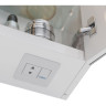 Шкаф зеркальный LEMARK ZENON 100х80 см 3-х дверный, с козырьком-подсветкой, с розеткой, белый глянец LM100ZS-Z
